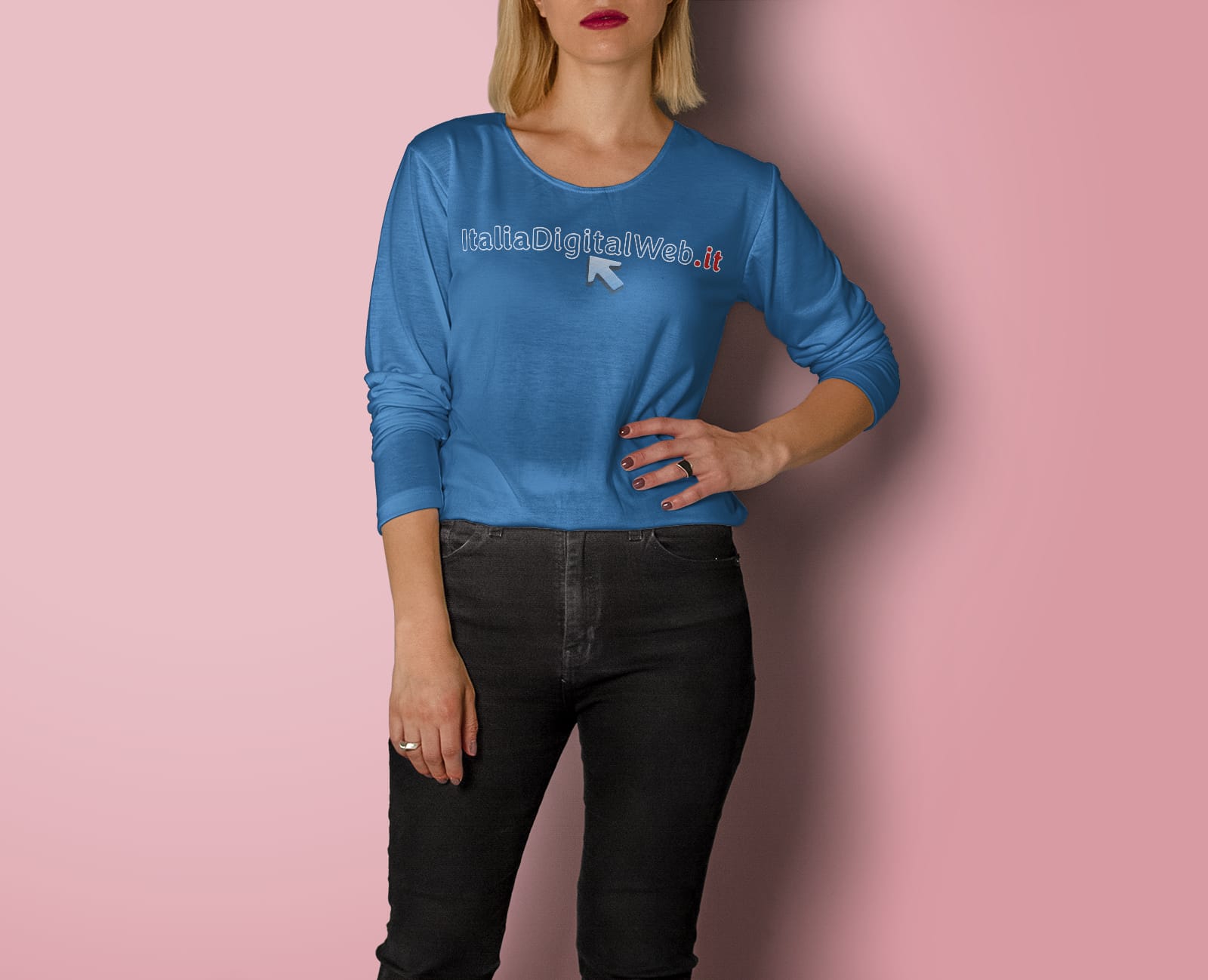 Blue T-shirt for e-commerce excercise
