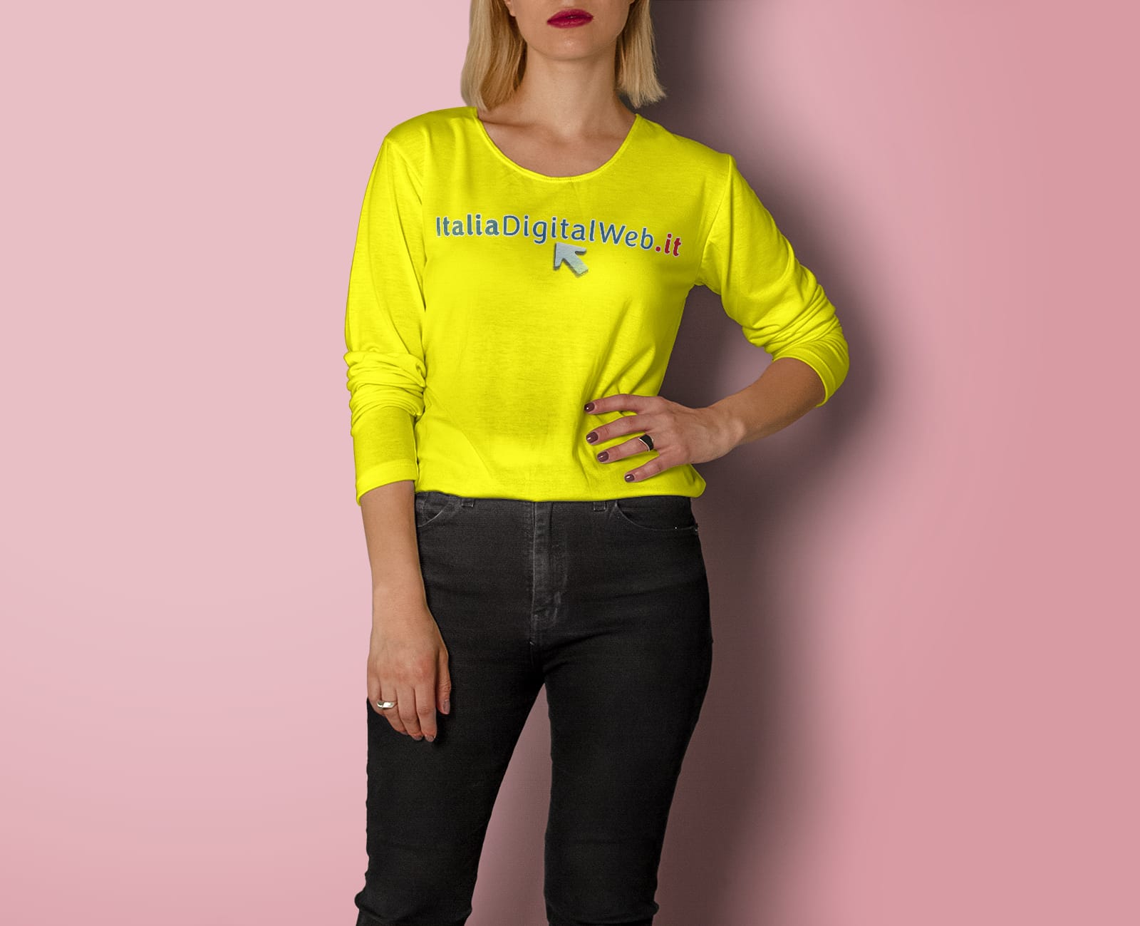Yellow T-shirt for e-commerce excercise